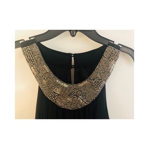 beaded black dress